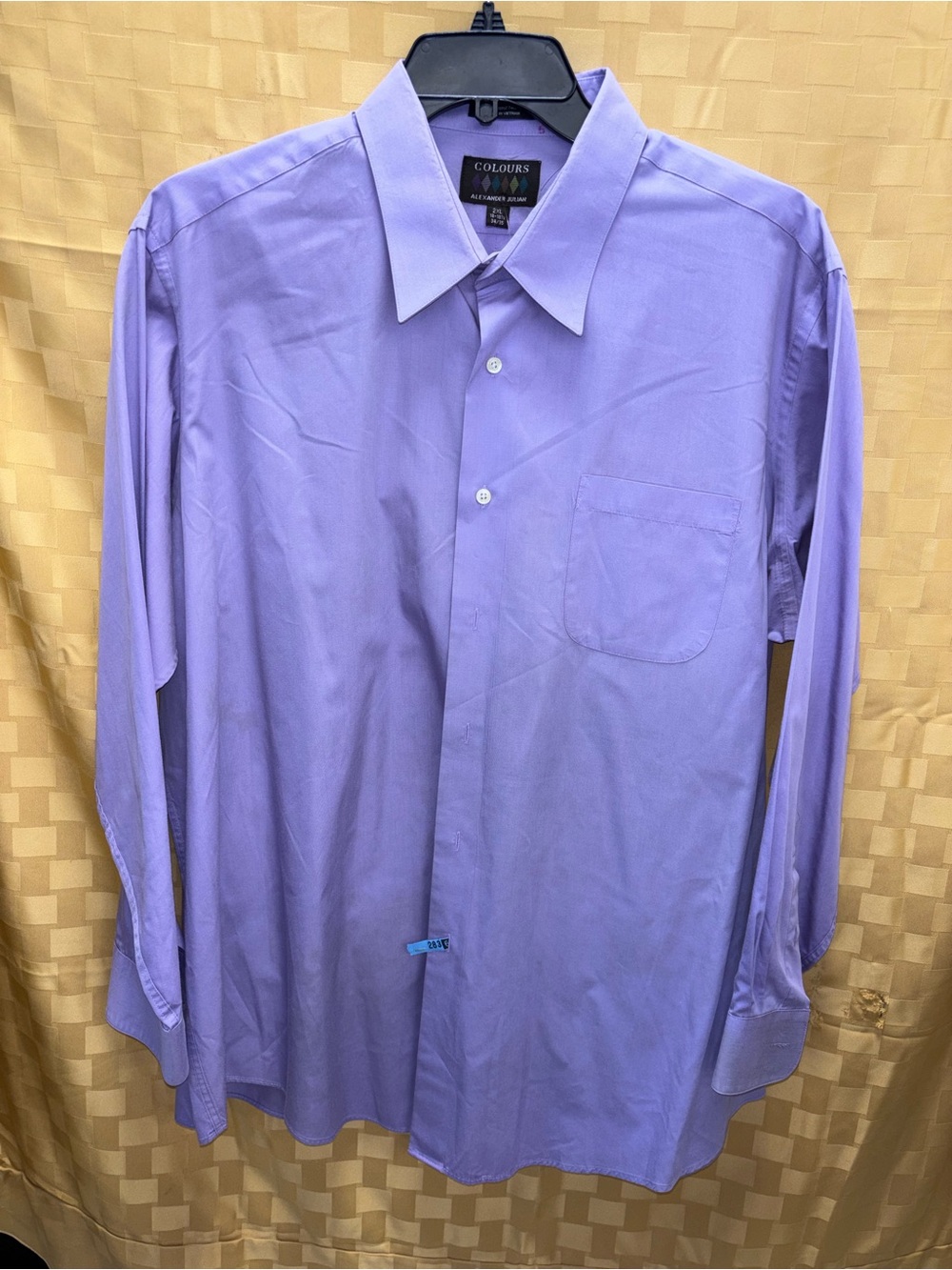 C. Colours Men's Lavender Dress Shirt - Classic Long Sleeve